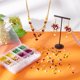 thumbnail image 5 of Kit para hacer pulseras de cuentas de 6 colores, 2264 piezas, cuentas de vidrio en forma de cubo con agujas de hilo elástico, cuentas pequeñas, pulseras de cuentas, 5 of 6