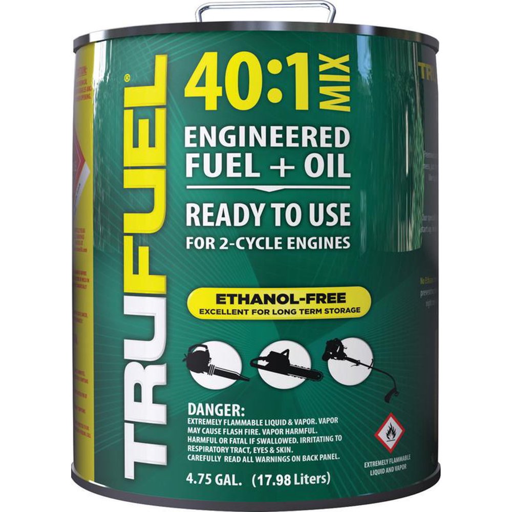 TruFuel 6525514 PreMixed Fuel, 4.75 gal, Can, Green, Liquid Walmart