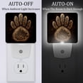 thumbnail image 2 of Paw prints LED Square Night Lights - Energy Efficient & Elegant Decorative Lighting for Your Home - Set of 2 Understated Square LED Nightlights, 2 of 6