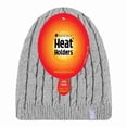 thumbnail image 2 of Heat Holders - Womens Ribbed Cable Knit Fleece Lined Thermal Knitted Beanie Hat, 2 of 2