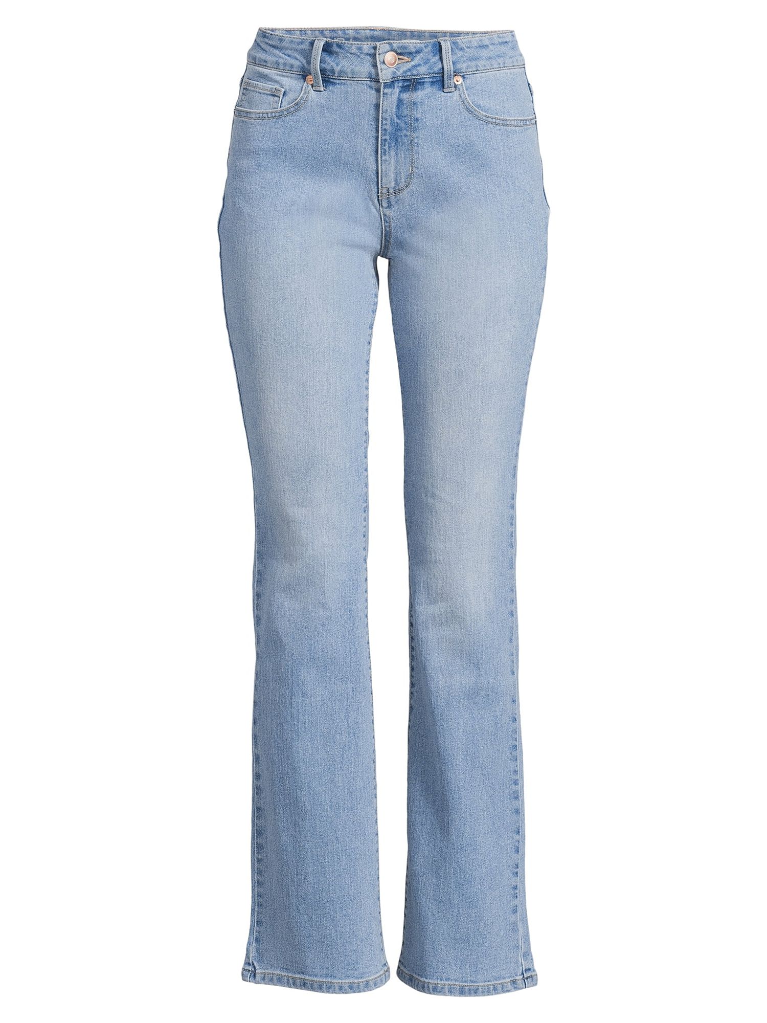 No Boundaries Juniors' Mid Rise Bootcut Jeans
