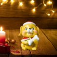 thumbnail image 4 of Estatuilla de resina de Navidad, artesanías de utilería en miniatura adorables pequeñas, adornos decorativos de Navidad, estatuas de decoración de Fes Perro BLESIY Estatuilla Estatua, 4 of 8
