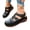 Black, variant on Durable Faux Leather Sandals, Adjustable Strap Closed-Toe Shoes, Women's Casual Boho Gladiator Sandals,Summer Leather Comfort Soft Sole Closed Toe Ankle Strap Beach Shoes, Khaki 5.5