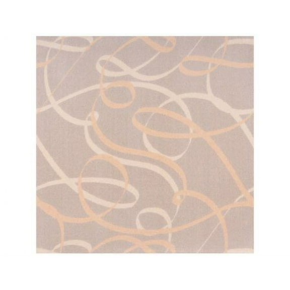 Joy Carpets 1746C-01 Playful Patterns Ribbons Rectangle Childrens Area Rugs 01 Beige - 5 ft. 4 in. x 7 ft. 8 in.