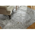 thumbnail image 4 of K2 Floor Style Jardin Sky Zinc Hand Made Cotton Chenille Area Rug, 4 of 4