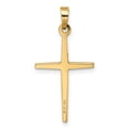 thumbnail image 4 of 14k Two-tone Polished Solid Double Cross Pendant, 4 of 4