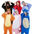 thumbnail image 2 of Mono adulto al por mayor de la ropa de noche del animal de los pijamas de la historieta del punto del invierno de los pijamas del traje de Halloween de Onesie, 2 of 4