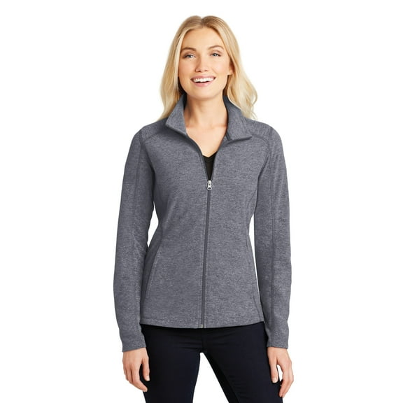 Port Authority L235 Ladies Heather Microfleece Full-Zip Jacket, Womens Fleece Jackets