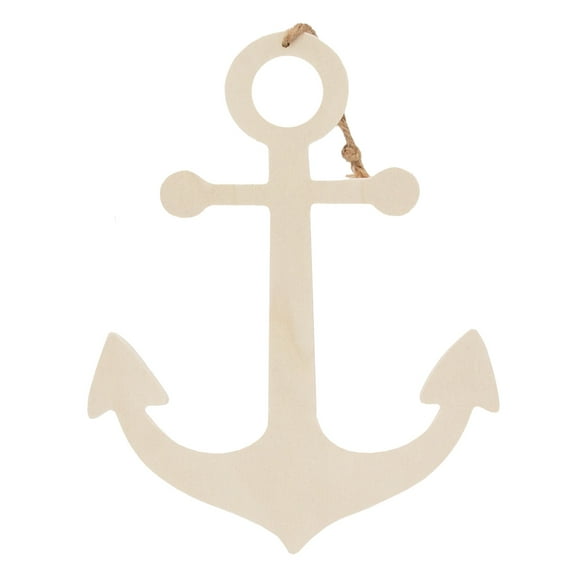 Hello Hobby Wooden Anchor Plaque