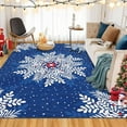 thumbnail image 3 of Runner Rug 6x9 Christmas Hallway Carpet Snowflake Washable Bedroom Carpet Xmas Holiday Decor Non Slip Kitchen Mat Indoor Decorative Throw Rug Dining Room Laundry Room Living Room, 3 of 9
