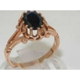 thumbnail image 2 of LBG British Made 10k Rose Gold Natural Sapphire Womens Statement Ring - 33 size options - Size 9, 2 of 7