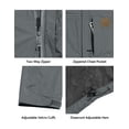 thumbnail image 4 of Little Donkey Andy Men's Waterproof Rain Jacket Windproof Light Jacket Outdoor Rain Shell with Hood for Hiking Travel Golf Size M, 4 of 6