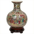 thumbnail image 2 of Oriental Furniture 12" Rose Medallion Porcelain Vase, 2 of 2