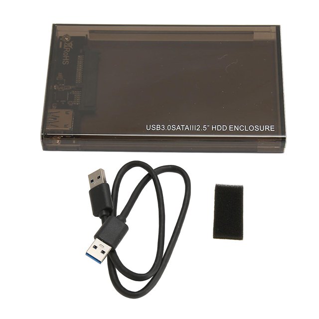 USB3.0 SATA III 2.5in HDD Enclosure Support UASP Maximum 6TB SSD Enclosure Mobile Hard Disk Box for 2.5in SSD HDD YC S9 (Not Inclube Hard Disk)