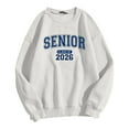 thumbnail image 3 of Women's Sweatshirts 2025 Senior 2026 Sweatshirt Long Sleeve Crewneck Pullover Tops Sweatshirt for Women, 3 of 6