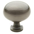 thumbnail image 1 of Baldwin 4913151 1.375 x 1 in. Oval Cabinet Knob, Antique Nickel, 1 of 1