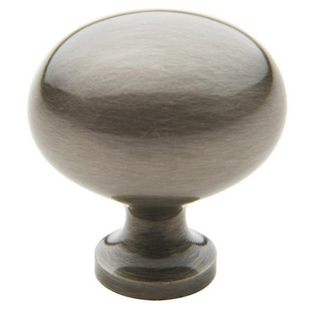 - Baldwin 4913.151.BIN Decorative Oval Cabinet Knob, Antique Nickel