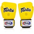 thumbnail image 4 of Guantes de boxeo Fairtex BGV1BR Muay Thai transpirables 300 ml amarillos, 4 of 5