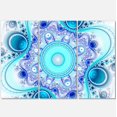 thumbnail image 2 of Design Art - Turquoise Wavy Curves and Circles, 2 of 3