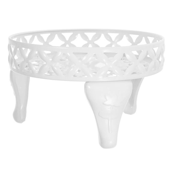 Metal Plant Stands Heavy Duty Potted Holder for Flower Pot Metal Iron Garden Container Round Supports Rack for Planter White