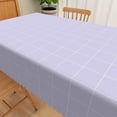 thumbnail image 3 of Nanqianyi Purple Checkered Rectangular Tablecloth for 54 x 72 inch, Waterproof Wipeable Table Cover for Kitchen Table, Indoor and Outdoor, 3 of 6
