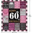 thumbnail image 5 of 60th Birthday Gifts for Women, 60 Year Old Birthday Gifts for Women, Gifts for 60 Year Old Women, Happy 60 Birthday Gifts for Women, 60th Birthday Decorations, 60th Birthday Gift Ideas Blanket 60"x50", 5 of 6