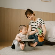 Bumbo Plastic Floor Seat Lite Baby Chair with Removable Tray for 3-12 Months, Breige