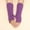 ^Purple, variant on GILIGEGE Knittde Long Arm Warmers Women Fingerless Gloves Blend Elbow Warmers Mittens with Thumb Hole Women Autumn and Winter Solid Color Multicolor Wool Long Striped Knit Half Finger Gloves A