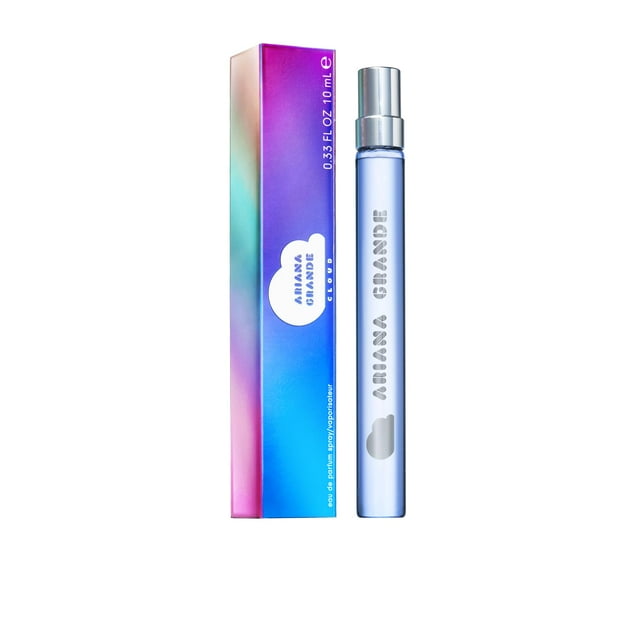 Ariana Grande Cloud Eau de Parfum – Fragancia cálida y gourmand para mujer – Perfume femenino con notas de lavanda, coco, vainilla y pera – Tamaño de viaje – 0.33 fl oz