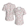 thumbnail image 3 of Goofa Floral Pattern Women's Slim-Fit Short-Sleeve V-Neck T-Shirt,Classic-Fit Short-Sleeve V-Neck T-Shirt-3X-Large, 3 of 5