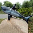 thumbnail image 3 of Floating Shark Float Toy Kids Adults Inflatable Water Swimming Pool Simulation Whale Fish Animals Toys Pool Accessories 1pcs, 3 of 6