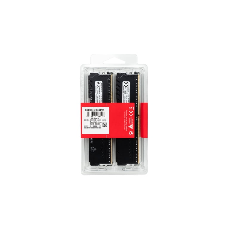 HyperX Fury 64GB 3200MHz DDR4 CL16 DIMM (Kit of 4) Black - Walmart.com