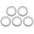 thumbnail image 1 of 5PCS Birds Breeding Box Anti-bite Ring Wood Box Hole Birds Nest Accessory Silver, 1 of 7