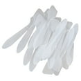 thumbnail image 4 of MUSEYA White Plastic Makeup Spatula Tool for Mask Use 150PCS Comfortable GripSpoons for Mixing Sampling Facial Cream Lotions, 4 of 8