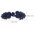 thumbnail image 2 of Worgeous 10 Pairs Button Loops Cheongsam Button Dark Blue Polypropylene Fiber Sewing Fastener For Garments, 2 of 8