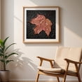 thumbnail image 6 of Rain on a Maple leaf - Photography Autumn Nature Botanical Water Scenic Minimalist Unframed Wall Art Print 8 x 8 inches, 6 of 9
