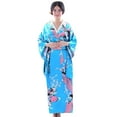 thumbnail image 2 of Robes d'Été pour Femmes Imprimé Japonais Photographie Kimono Robe Traditionnelle Robe de Soleil Bleu Ciel Taille Unique, 2 of 5