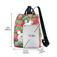 thumbnail image 3 of Travel Backpack for Women Large Capacity College Bags Multi-pocket Casual Daypacks 15 Inch Hand Drawn Whale Stars Cute Bunny and Strawberry, 3 of 7