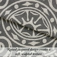 thumbnail image 5 of Superior Woven Jacquard Bedspread Set Full Size, 3-Piece Lightweight All Seasons Coverlet, Charcoal, 5 of 9
