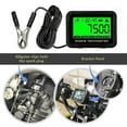 thumbnail image 3 of Engine Tachometer Digital Moto Inductive Tachometer with Alligator Clip Hour Meter Engine RPM LCD Display Gauge Backlight Waterproof, 3 of 5