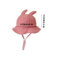thumbnail image 3 of Moocorvic Baby Sun Hat Toddler Bucket Hats with Cute Ear Wide Brim Toddler Beach Hat,Watermelon Red, 3 of 4