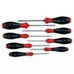 Wiha 30298 8-Piece Slotted and Phillips Screwdriver Set with Soft Finish Handles