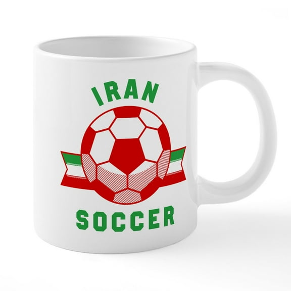 CafePress - Iran Soccer Mugs - 20 Oz White Ceramic Mega Mug