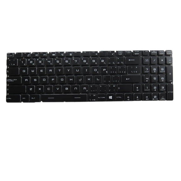 Laptop Per-Key RGB Backlit Keyboard For MSI GF75 Thin 10UC 10UD 10UE 10UEK Canada CA With interface Black No Frame New