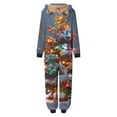 thumbnail image 4 of Penkiiy Matching Christmas Onesie Pajamas for Family, Hooded One Piece Vacation PJs, Cute Printed Holiday Loungewear L Multicolor, 4 of 4