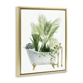 thumbnail image 2 of Various Plants Greenery Vintage Tub Gold Floating Frame Canvas Art, 17 x 21, Made In USA, 2 of 8
