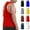 Red, variant on GERsome Men's Quick Dry Workout Tank Tops Solid Color Sleeveless Crewneck Gym Muscle Tee for Running Fitness Bodybuilding