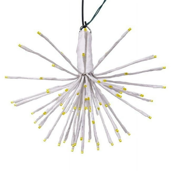 Vickerman X21W087 16 x 14 in. 80 Starburst LED Wide Angle Light, White & Yellow