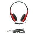 thumbnail image 1 of Califone On-Ear Headset with Gooseneck Microphone, 3.5mm, Red, 1 of 3