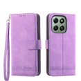 thumbnail image 3 of Funda Tipo Billetera para Honor X6B Carcasa Abatible con Porta Tarjetas, Bolsillo para Efectivo, Soporte Ajustable, Cierre Magnético y Correa de Muñeca Morado, 3 of 6